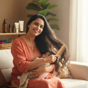 Read more about the article Top 5 Postpartum-Safe Shampoos for Hair Fall (2025 Guide)