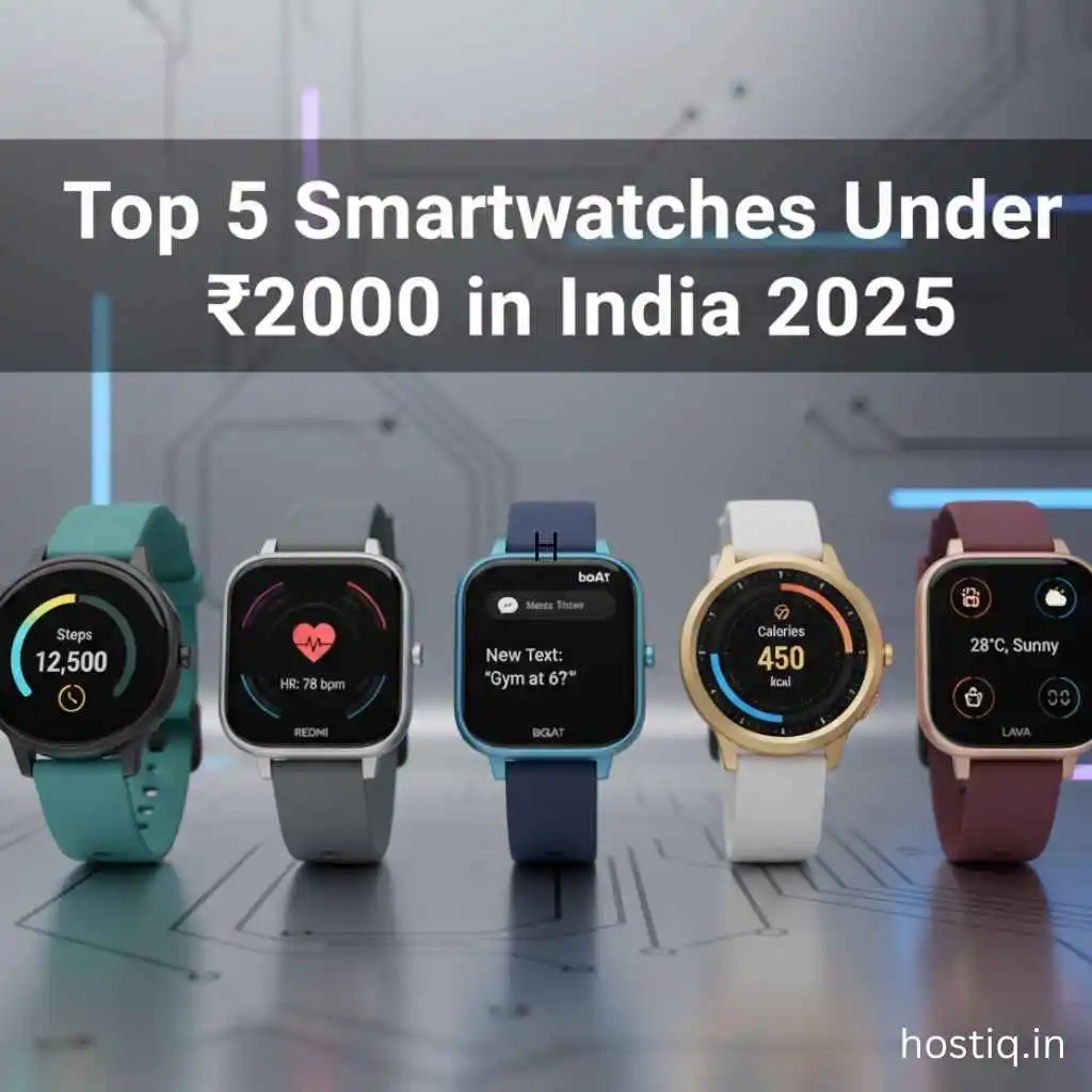 The Top 5 Smartwatches in India for under 2000, in 2025