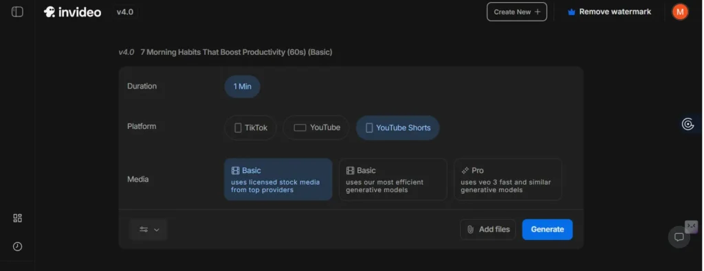 Exporting a Video from InVideo AI